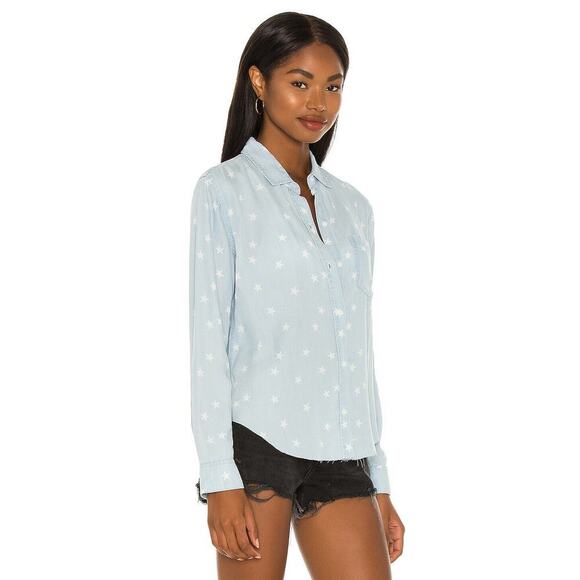 Rails Ingrid Button Down Shirt Top Light Vintage Stars – Size Small – Sold Out - Picture 2 of 16